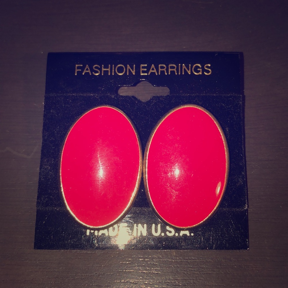 Red earrings